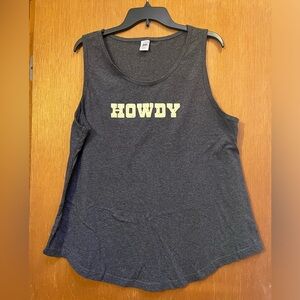 NWOT Women’s “Howdy” Tank size 2XL